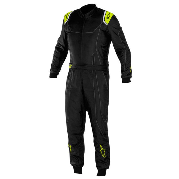 A/STARS -KMX-9 S SUIT-BLACK/FLURO YELLOW - YOUTH