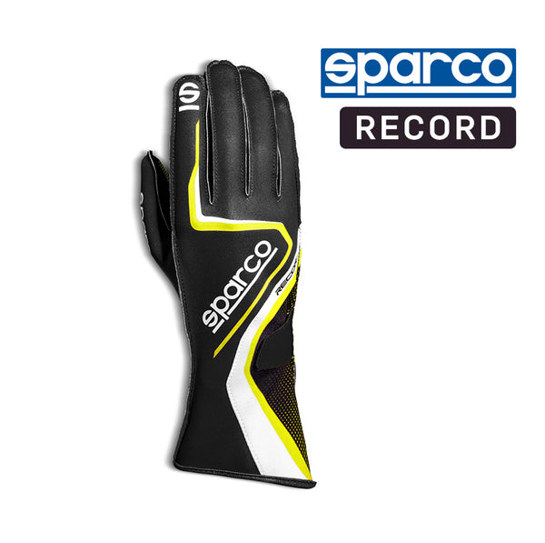Sparco RECORD Kart Glove - Black/Yellow
