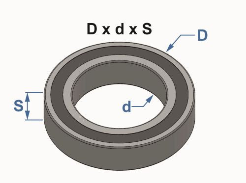 Roller for Stub Axle M10 -(61900 ZZ) EXTERNAL 22MM