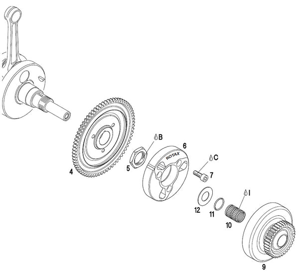 STARTER GEAR - 70T (FOR 2009 CLUTCH) - DD2