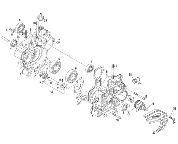 BEARING 6005 (LARGE) BALANCE SHAFT