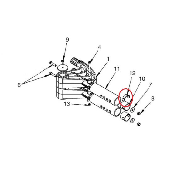 CLIP FOR DD2 REAR CRASHBAR ROLLERS