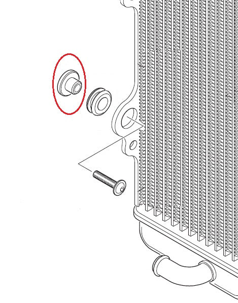 THERMOSTAT-DISTANCE SLEEVE FOR LOWER MOUNT