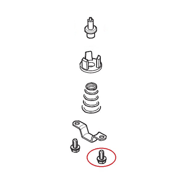 THERMOSTAT-SCREW FOR RETAINING BRACKET M4x8