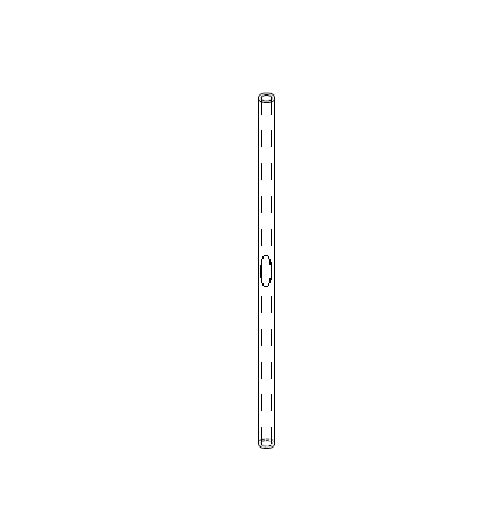 OVERFLOW TUBE FOR CARB - BLACK