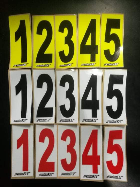 X Number Racing Decal Numbers, Number Plates & Stickers – Project X Racing Pty Ltd