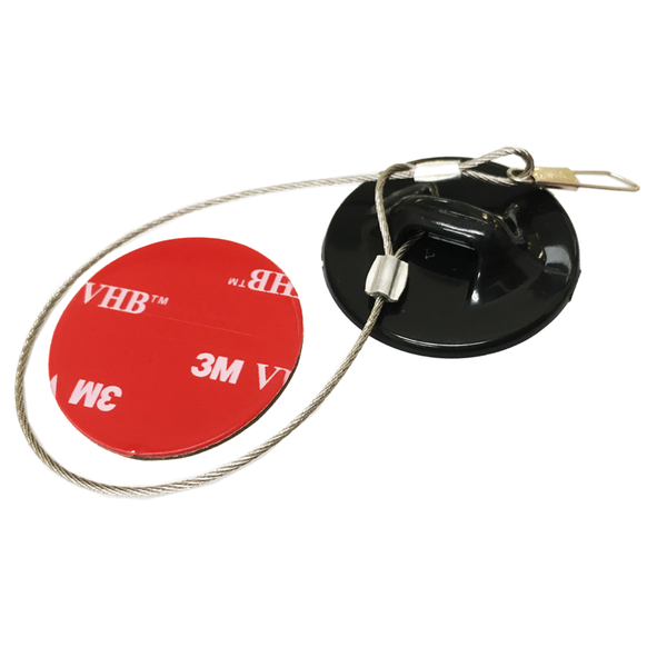 Camera Tether s/steel with 3m sticker