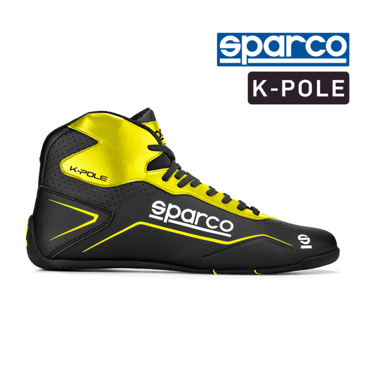 Sparco Black/Yellow kart boots