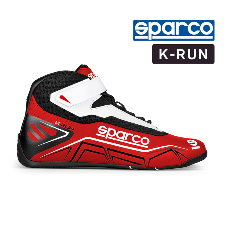 Sparco White Red Kart Boot