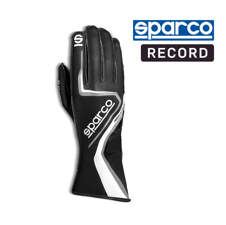 Sparco RECORD Kart Glove - Black/White