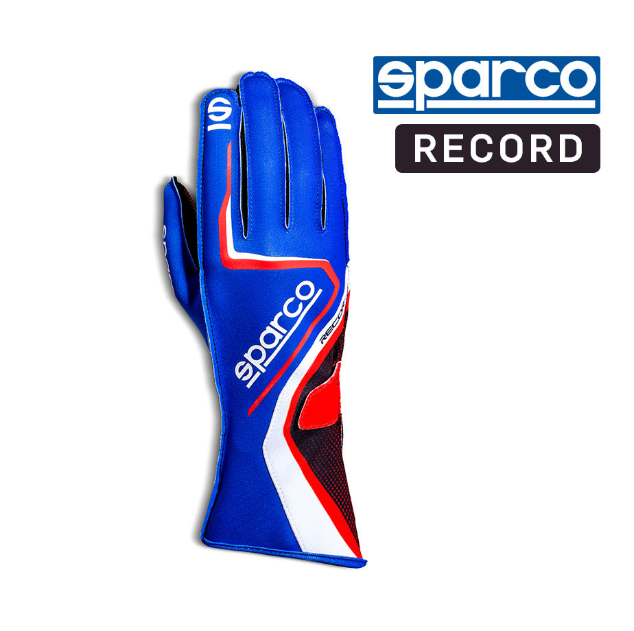 Sparco RECORD Kart Glove - Blue/Red